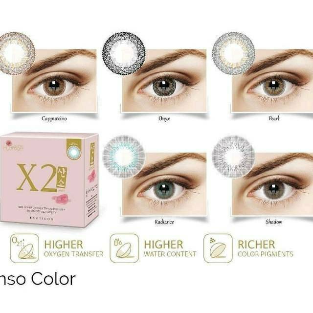 Softlens X2 Sanso Colour Normal dan Minus Bursasoftlens