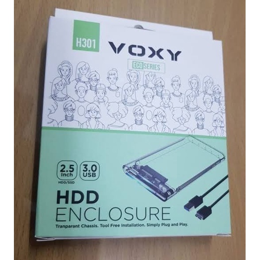 HDD Case Voxy H301 USB 3.0 / Hardisk Case Transparan