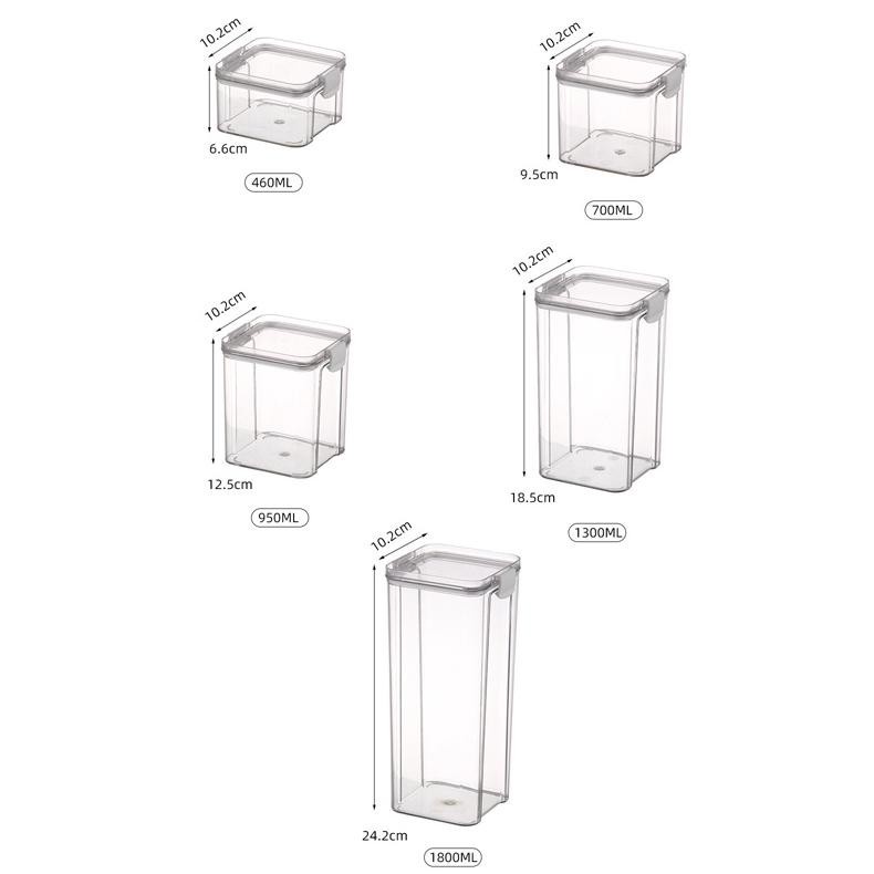 Tree Am Pm Pelangi Toples Serbaguna / Toples Snack / Kotak Penyimpanan Makanan Transparan Kedap