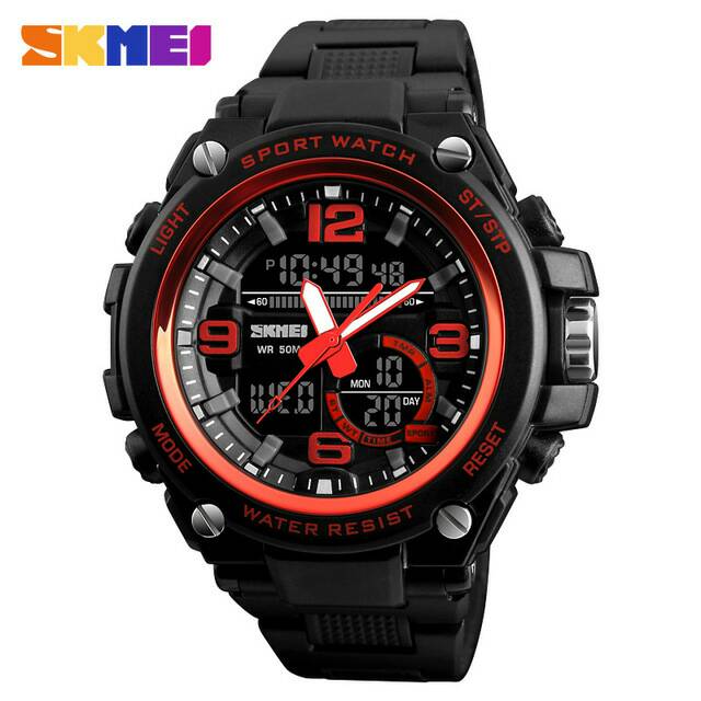 Jam pria SKMEI 1340 double time original tahan air