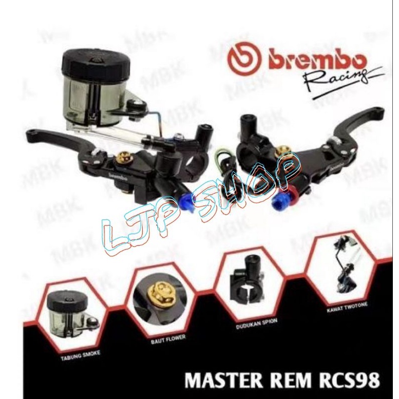 MASTER REM BR€MBO RCS 98 RADIAL PLUS TABUNG BIG SMOKE ORIGINAL