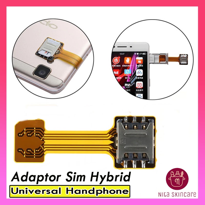 Adapter Sim Hybrid Dual Sim Nano Extender Hybrid Slot SIM Card
