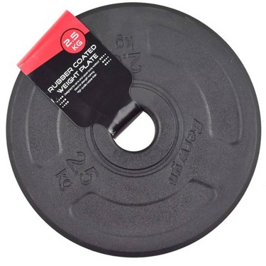 Berwyn plat besi barbel 2.5 kg - hitam