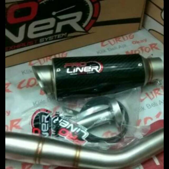 KNALPOT RACING PROLINER TR1 CARBON BUAT MOTOR R15 NEW