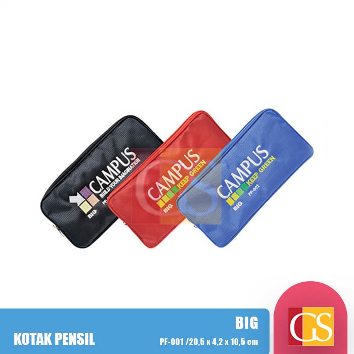 

Pencil Case / Tempat Pensil / Kotak Pensil Resleting Zipper BIG PF-001 Campus