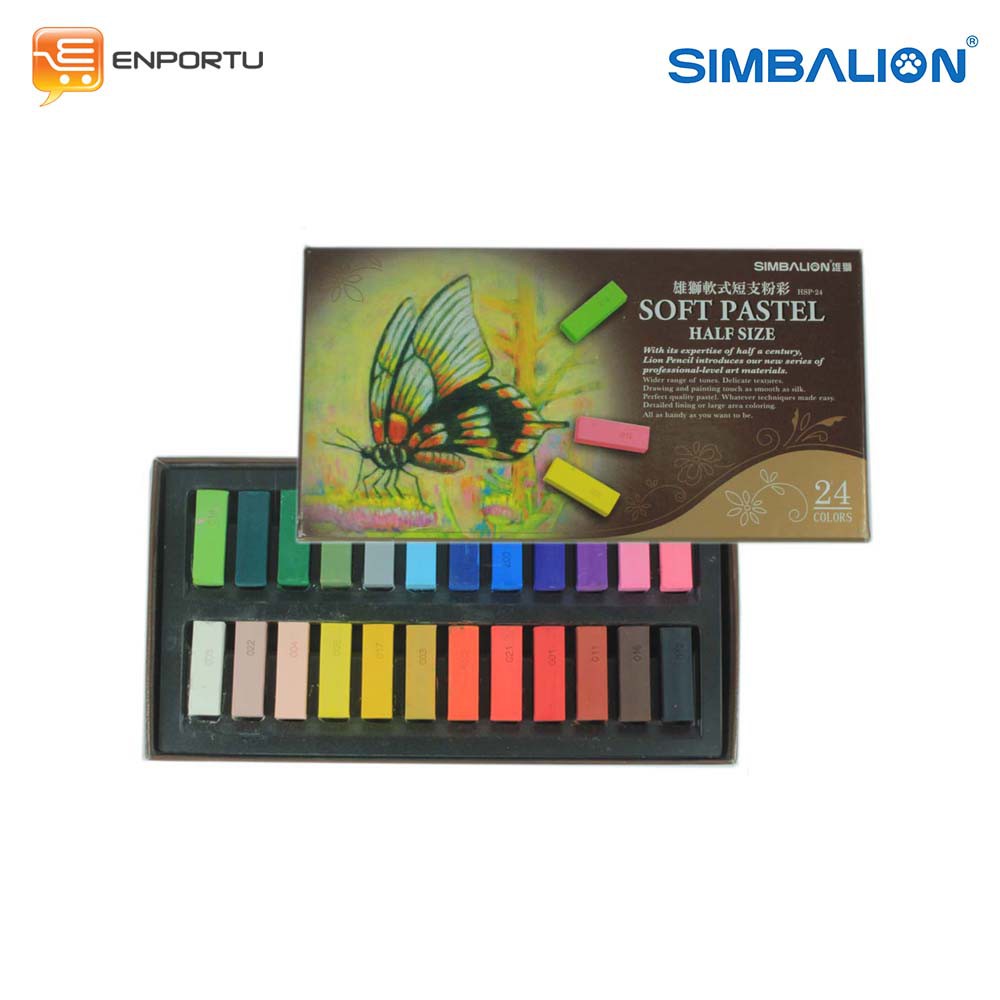 

Simbalion Soft Pastel 24 Colors Half Size HSP-24