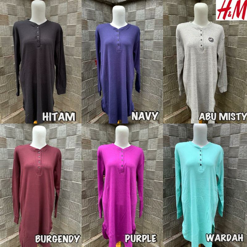 TUNIK UNIQLO BAHAN WAFFLE  BUSUI FRENDLY /TUNIK KEKINIAN