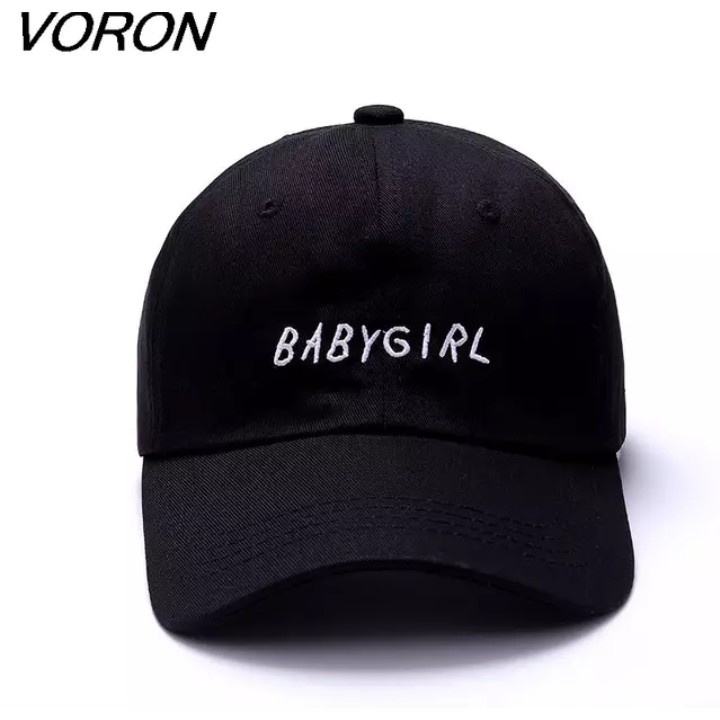 Topi Baseball Babygirl Warna Hitam