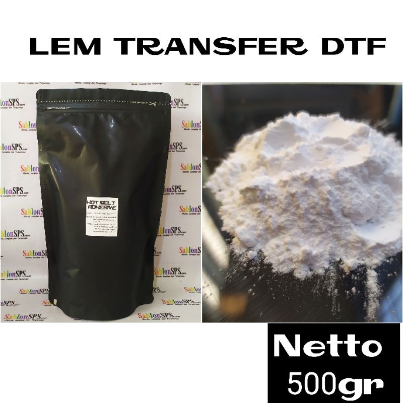 HOT MELT POWDER ADHESIVE TRANSFER LEM BUBUK TRANSFER PRINTING 500GR