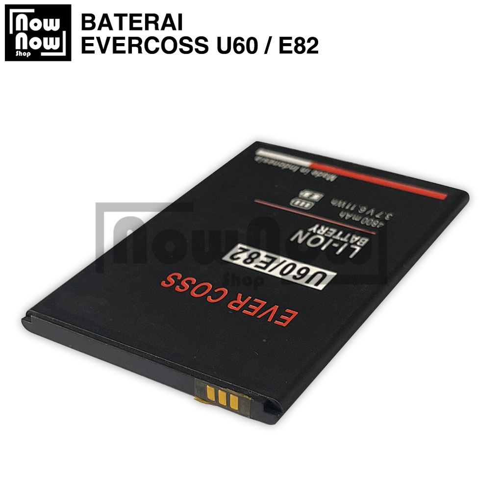 Baterai Evercoss U60 / E82 Original Double Power Batre Batrai Battery HP Evercross Cross Evercos U 60 E 82