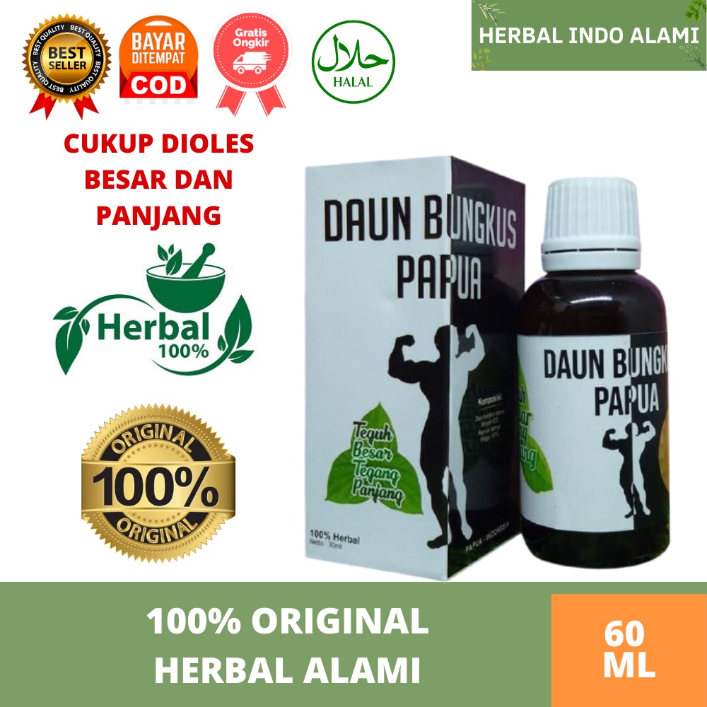 COD OBAT PEMBESAR ALAT VITAL PRIA PEMANJANG PENNIS KELAMIN LAKI PERMANEN HERBAL ALAMI MINYAK DAUN BU