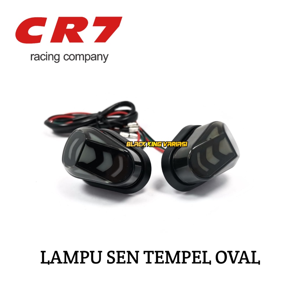 Sen Tempel Lampu Sen Led Oval 2 Mode Running Sein Tempel R15 CBR Ninja GSX Lampu sen Tempel Oval