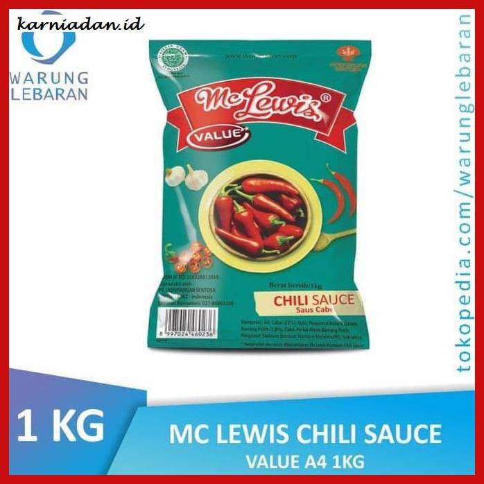 

Aneka-Sambal- Pouch Mclewis Chili Sauce | 1Kg Value A4 Mc Lewis -Pedeeeeeezzzzzzz.