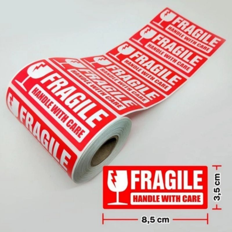 

Stiker Awas Pecah Fragile 8,5 x 3,5 cm ( 1 roll / 500 pcs)