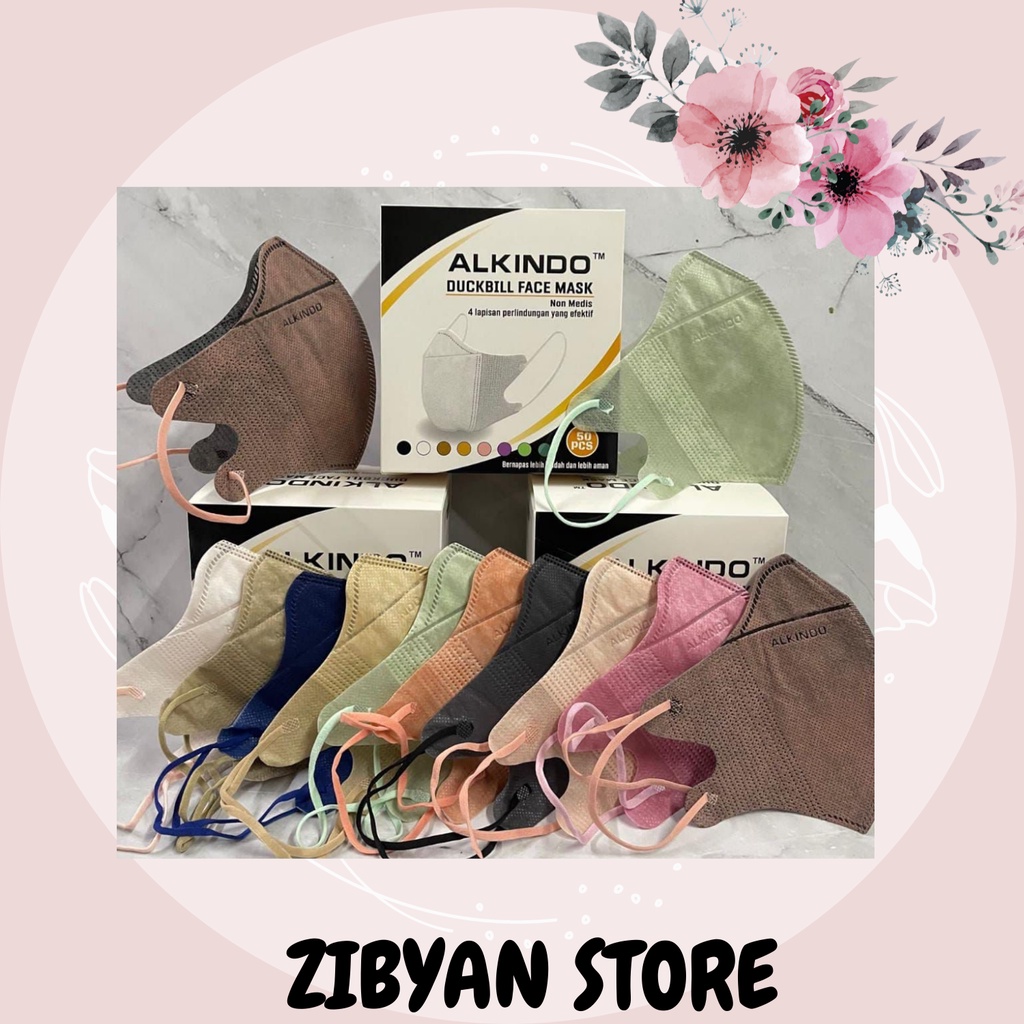 Masker Duckbill Alkindo Mix Warna 50Pcs
