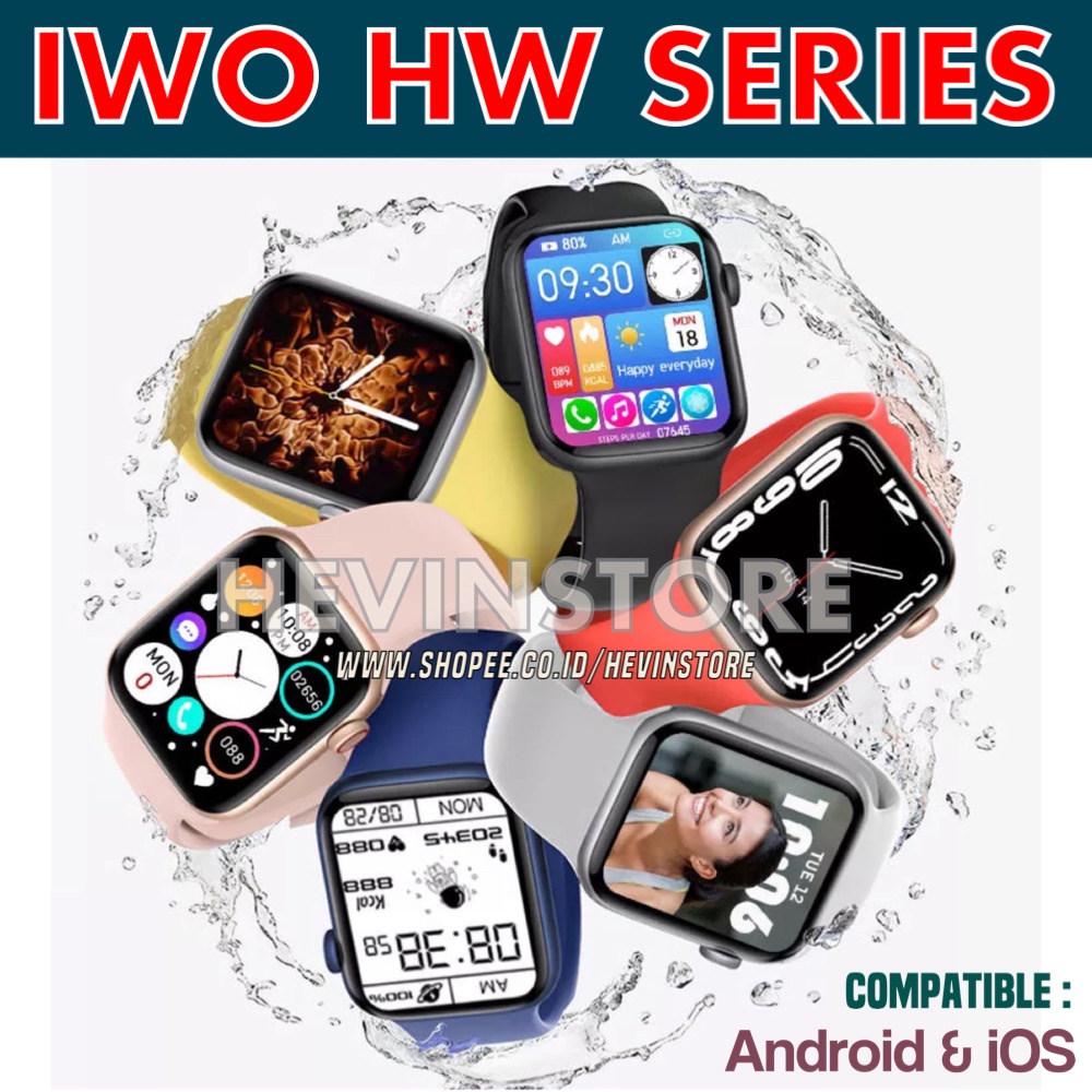 IWO HW16 HW18 HW22PRO HW 7MAX &amp; INFINITY12 SMARTWATCH BLUETOOTH CALL 40/44/45MM