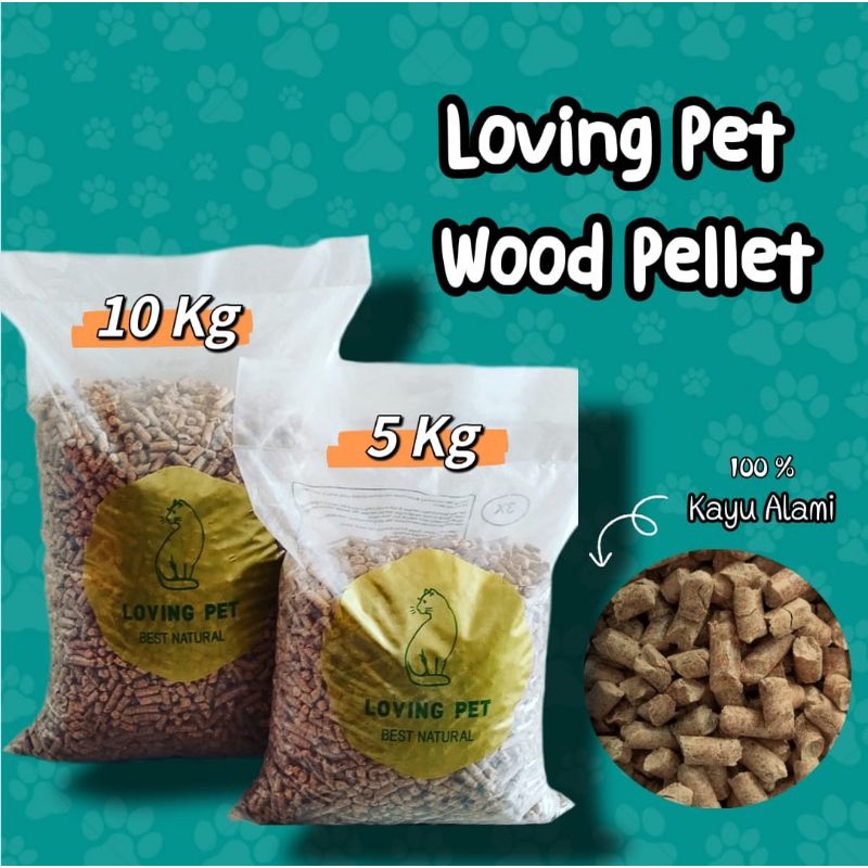 Pelet kayu LOVING PET 10KG wood pellet LOVING PET 10 wood pallet kelinci hamster landak pasir kayu alas kandang burung kakak tua