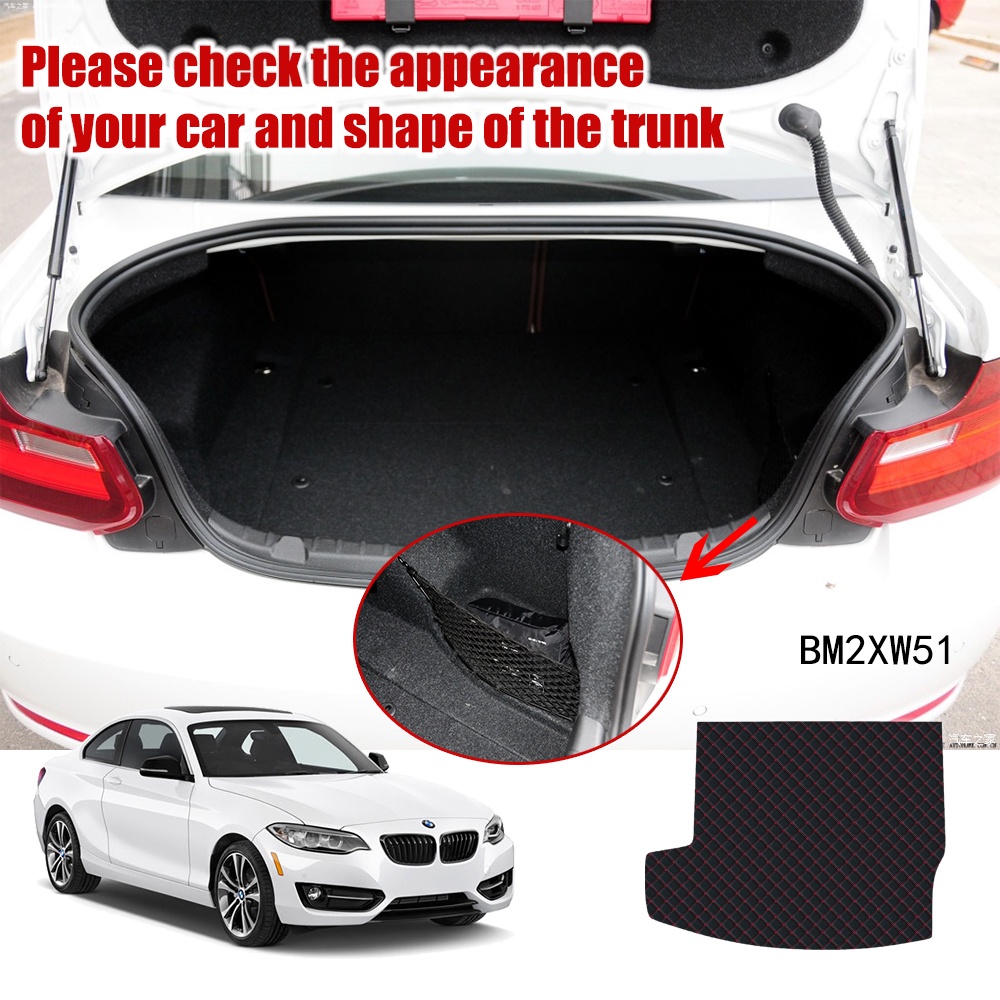 1 Set Cover / Mat Bagasi Mobil Bahan Kulit Untuk BMW F22 2 Series Coupe 2014-2018 2019