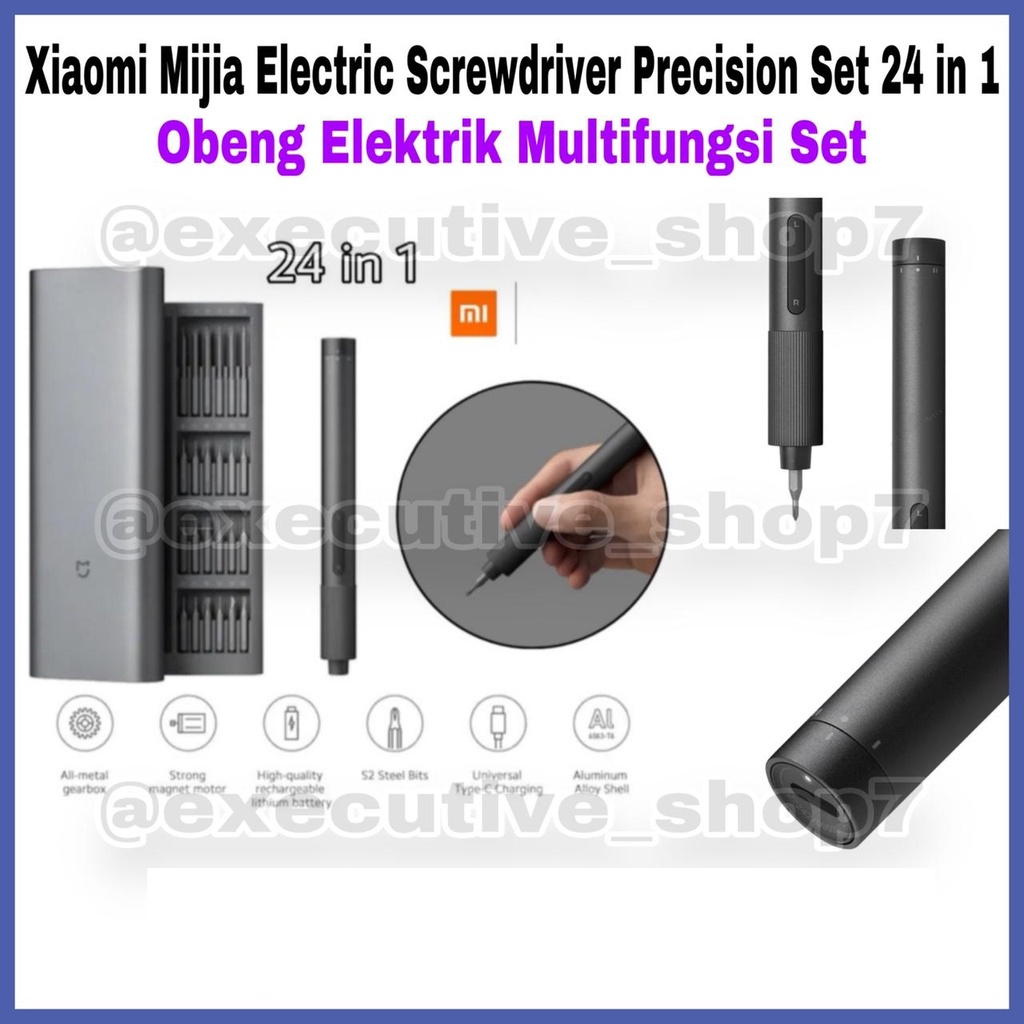 Mijia Electric Screwdriver Precision Set 24 in 1 - Obeng Elektrik