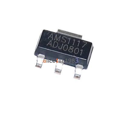 Isi 5 Pcs IC SMD Regulator AMS 1117 ADJ AMS1117