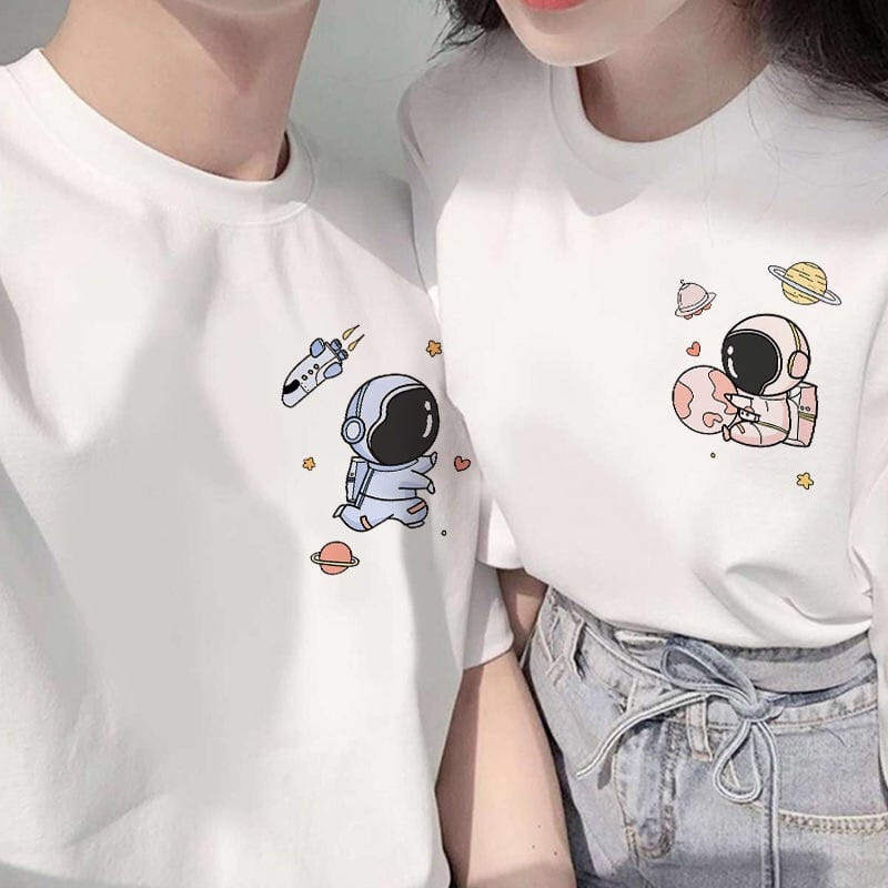 BEFAST - ZEC OOTD Wanita Kaos Oversize YUKO / Kaos Oversize Planet Astro (LD 106, P 65) / Kaos Jumbo Wanita Bergambar / Kaos Couple / Baju Keluaran Terbaru / Kaos Santai Lengan Pendek