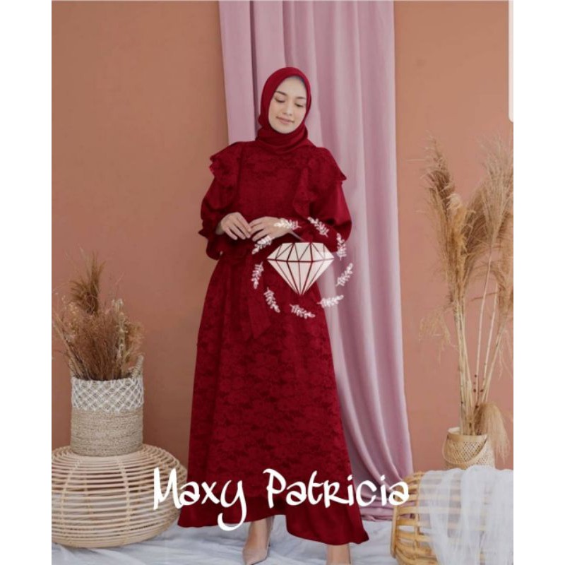 MAXY PATRICIA, BRUKAT PREMIUM, GAMIS HIJAB MUSLIM, MAXY DRESS