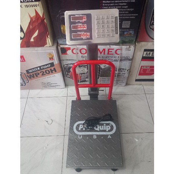 Timbangan digital 100kg PRO-QUIP lipat/Timbangan barang digital 100kg