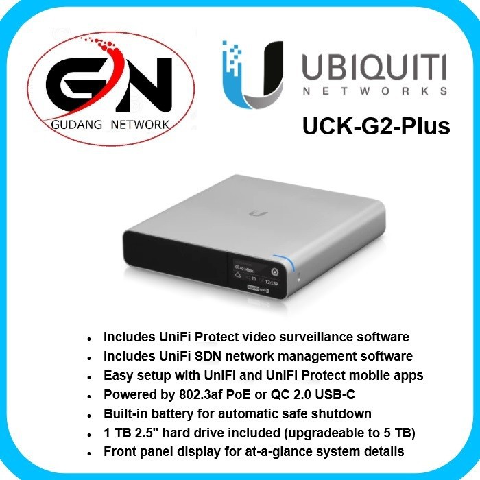 Ubiquiti UniFi Cloud Key Gen2 Plus UCK-G2-Plus