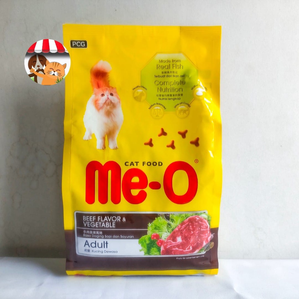 Meo Beef Vegetable 1.2kg Freshpack - Makanan Kucing Dewasa Me-O