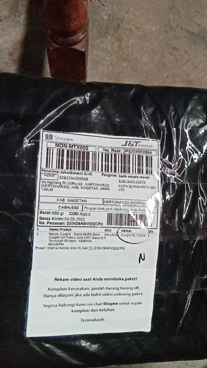 Maura Couple - Sania Ruffle Batik Couple Ori Ndoro Jowi Dnt Garansi Termurah Shopee - Sarwendah