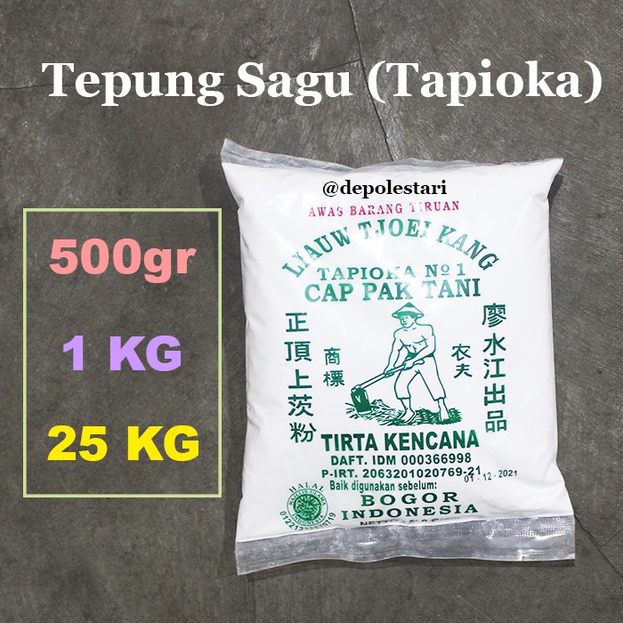 

Tepung Sagu Tani Cap Pak Tani 1kg