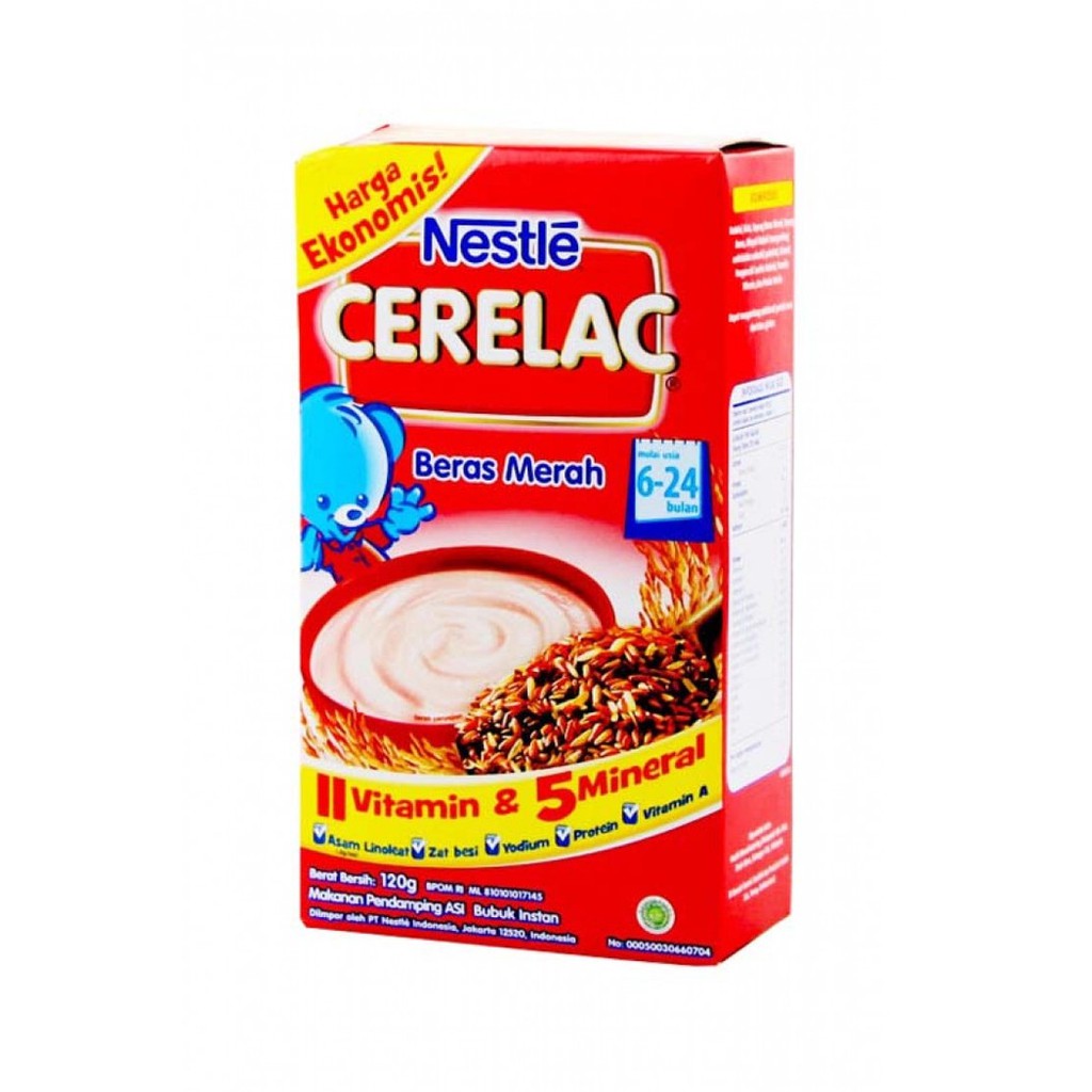BUBUR CERELAC BUBUR BAYI BERAS MERAH 120 GRAM