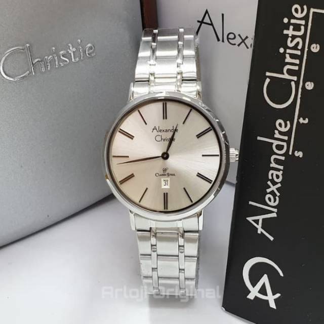 JAM TANGAN WANITA ALEXANDRE CHRISTIE AC 8597 SILVER WANITA. GARANSI RESMI 1TAHUN