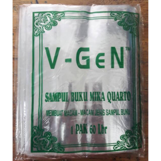 Sampul Buku Plastik / Sampul Plastik Mika Quarto Kuarto 10 Lembar