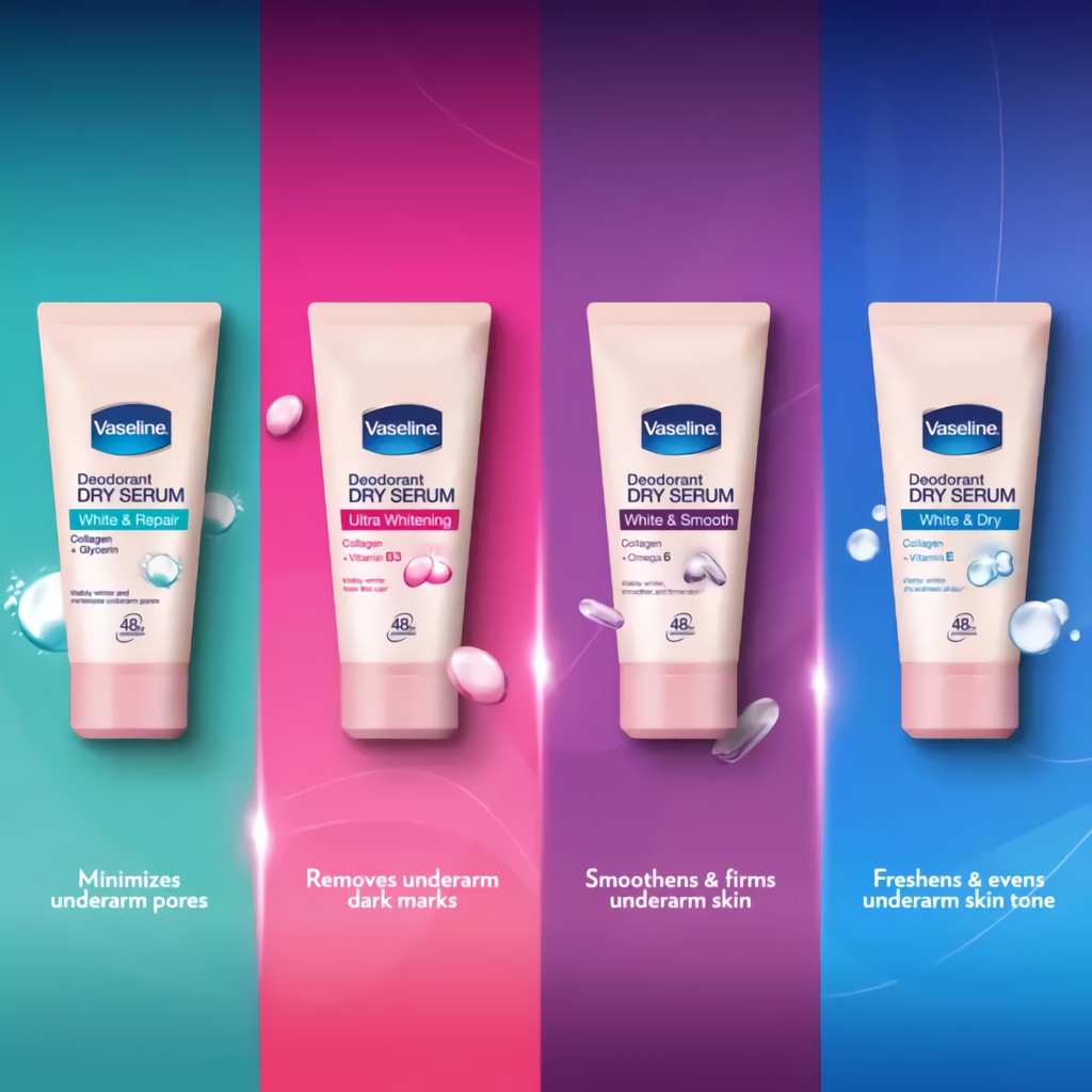 VASELINE DEODORANT CREAM DRY SERUM 50ml / VASELINE DRY SERUM UNTUK KETIAK