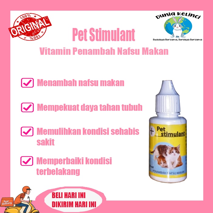 Vitamin Penambah Nafsu Makan PET STIMULANT CAT Dan Vitalitas Kucing