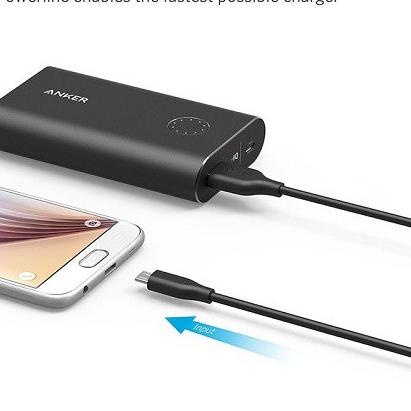 ✸ Kabel Charger Anker PowerLine Micro USB Black - B8133 (RANDOM) ✱