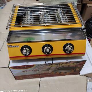 Bakaran sosis roaster grill kompor panggangan 3tungku Bakaran sosis roaster grill kompor panggangan 3tungku
