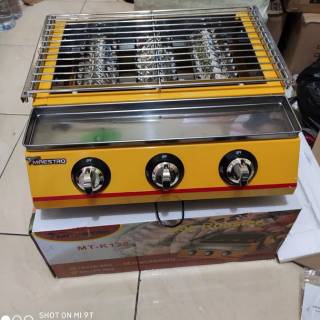 Bakaran sosis roaster grill kompor panggangan 3tungku 