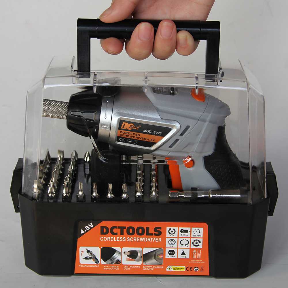 TG-DG433 DC TOOLS OBENG LISTRIK CORDLESS SCREWDRIVER 4.8V 52 IN 1 - S028