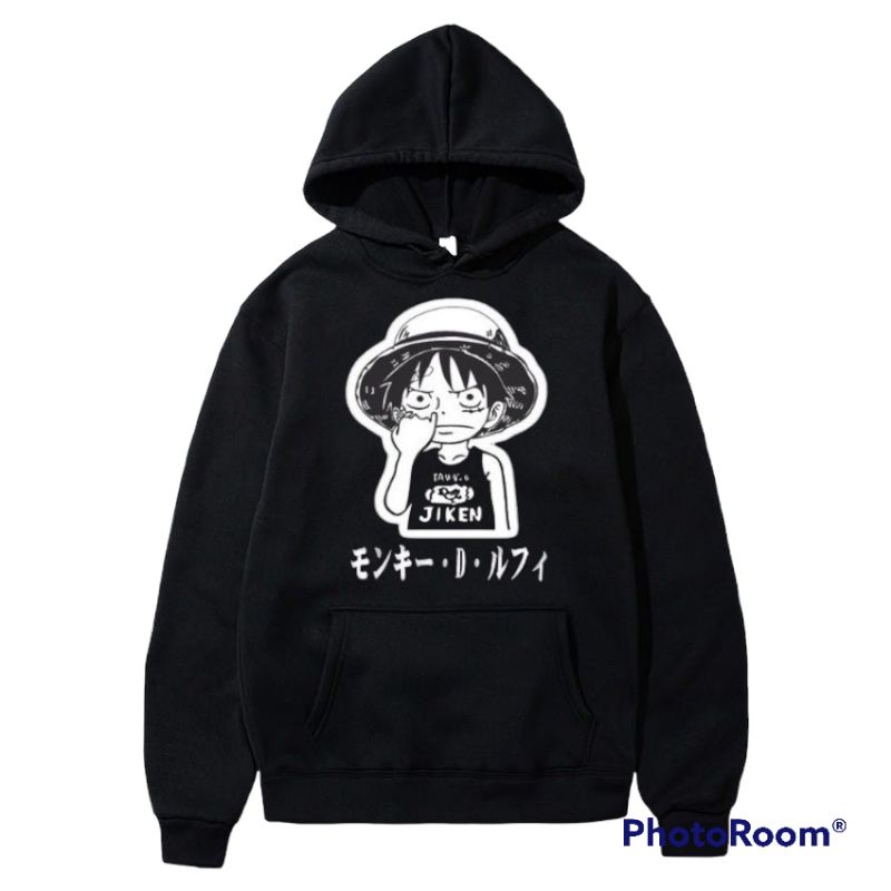 SWEATER HOODIE ANIME ONE PIECE/BAHAN PLEECE TEBAL/LOGO ONE PIECE/UNISEX PRIA WANITA/HOODIE MURAH SWEATER DISTRO