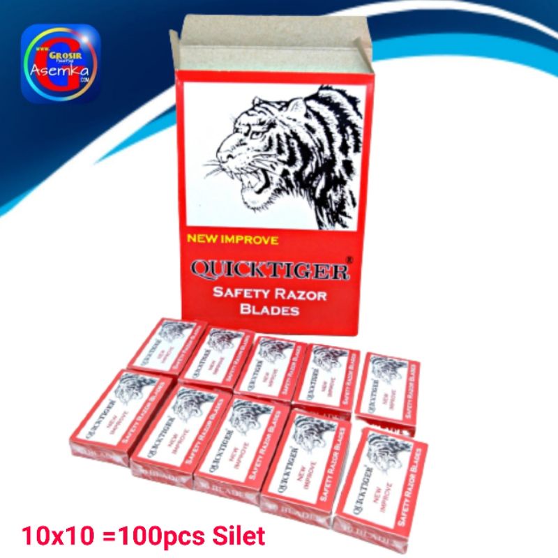 [GPA] Silet Cukur Quick Tiger Perpack isi 100pcs