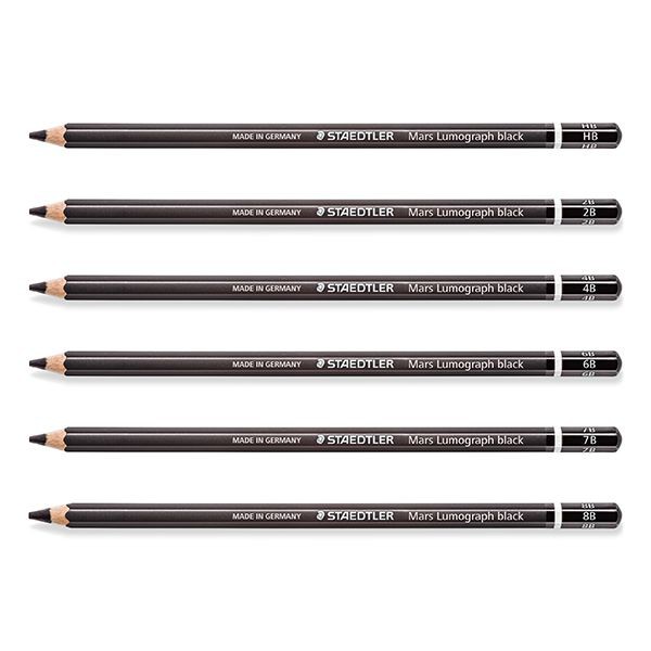 

Staedtler Mars Lumograph Black Drawing Pencils