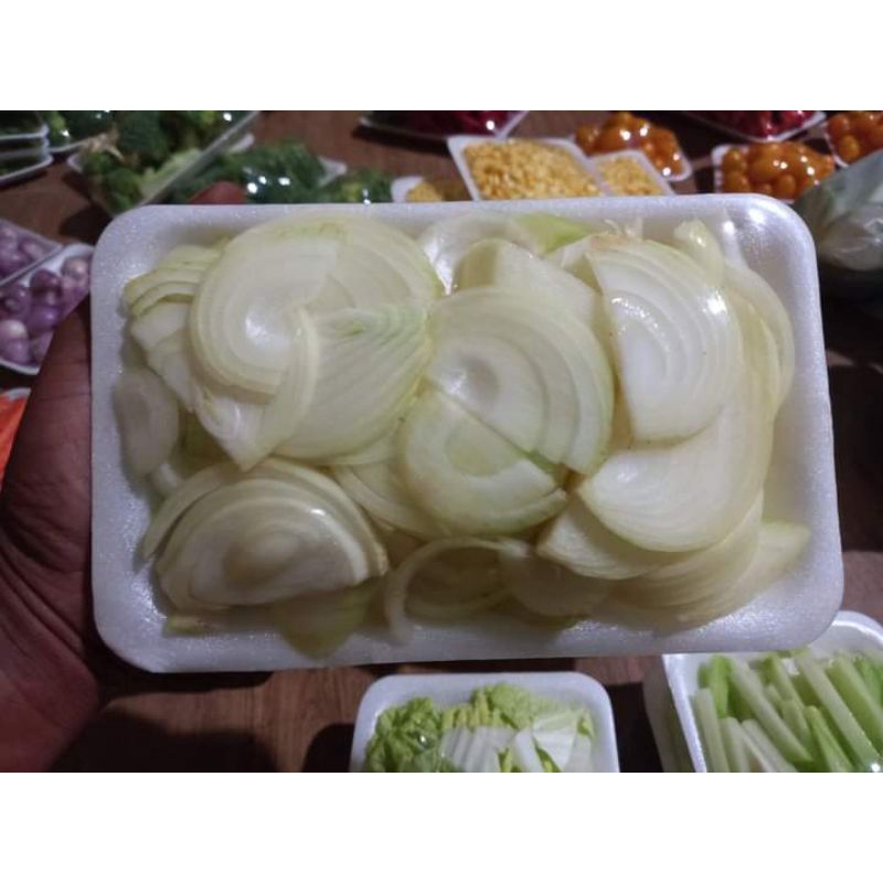 

Bawang bombay iris 150gr