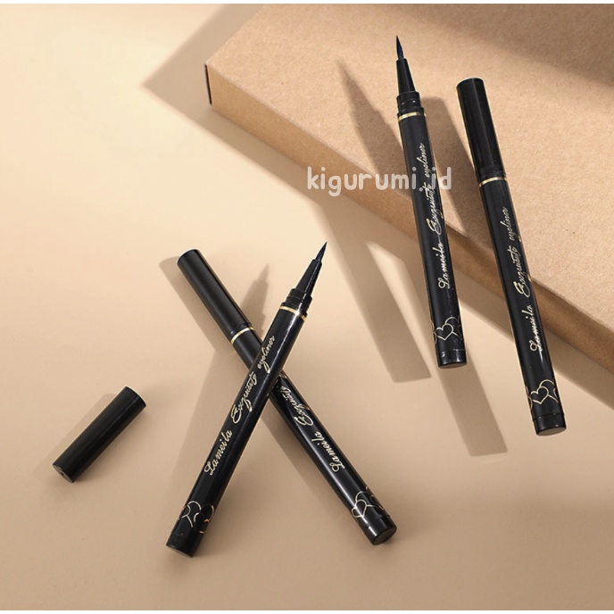 LAMEILA Eyeliner Mata Black Gold Tahan Air Waterproof LA127 808