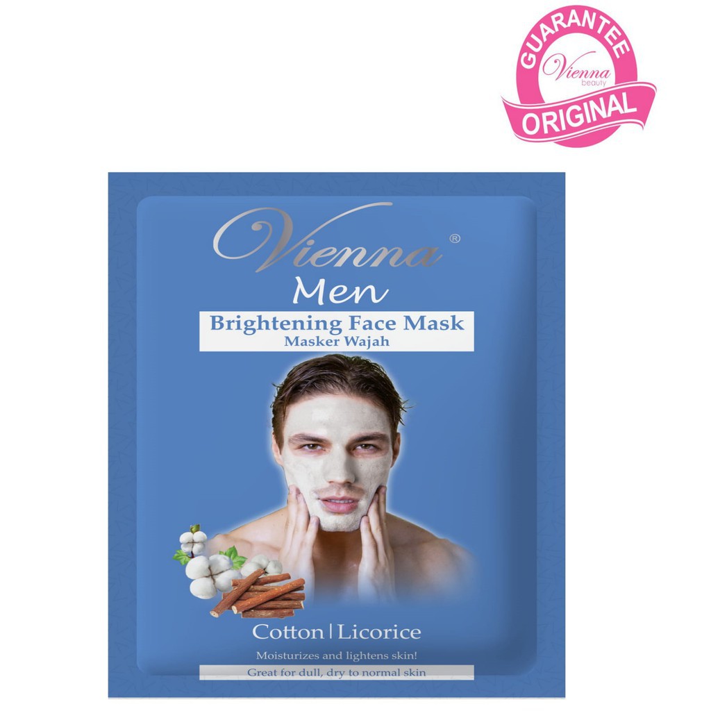 Vienna Men Face Mask - (Whitening, Mattifying Mud, Exfoliating)