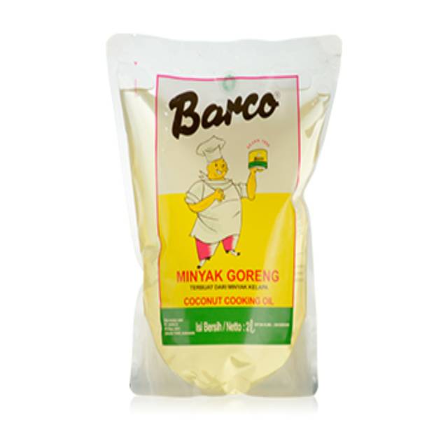 

BARCO COOKING OIL (MINYAK KELAPA)(POUCH) 2L PCE - D111