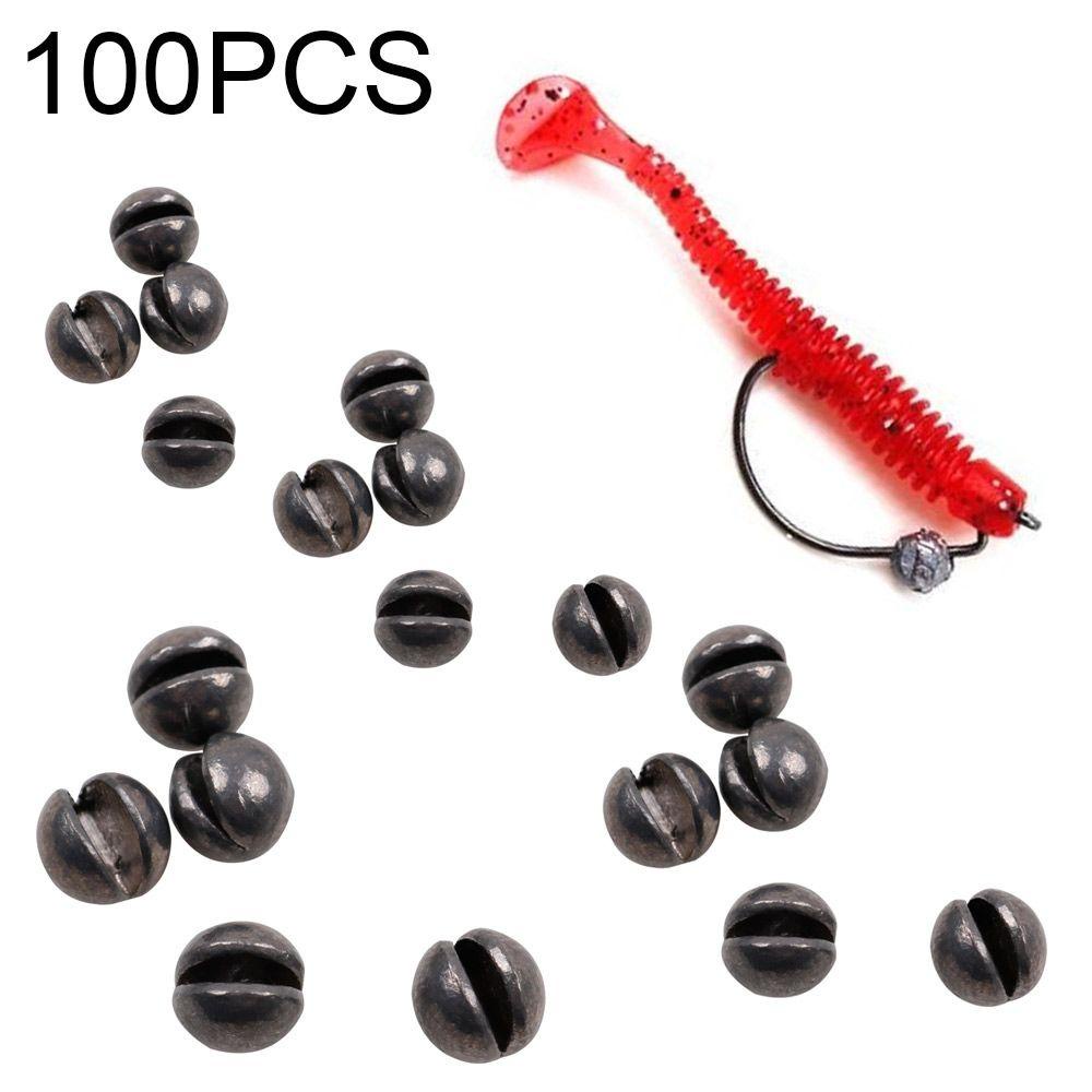Preva 100 Pcs Memancing Timbal Jatuh Kualitas Tinggi Pemberat Garis Sinkers Pengait Konektor