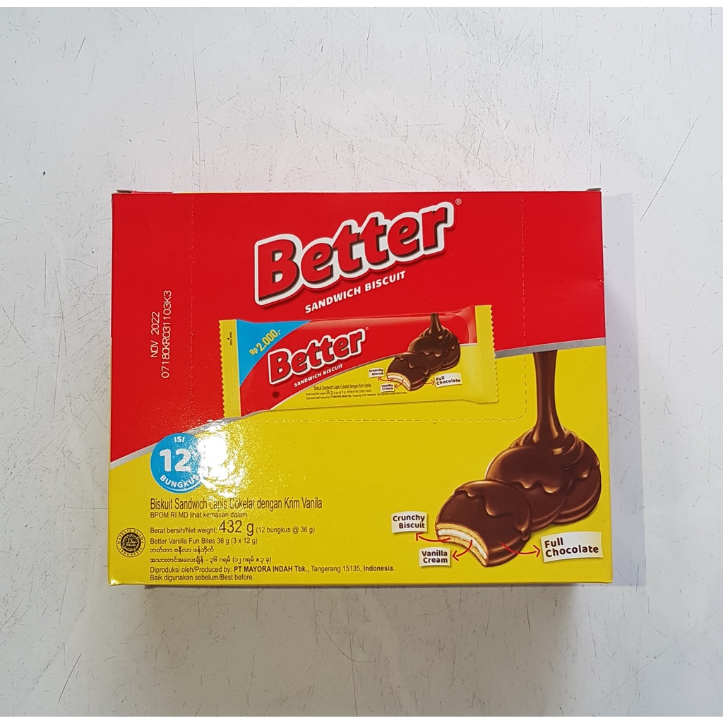 Jual BETTER SANDWICH BISCUITS 2000 BOX 36 Gr - PACK | Shopee Indonesia