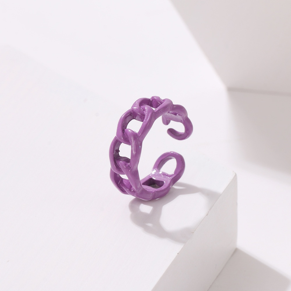 2021 Cincin Jari Telunjuk Bentuk Twist Bahan Resin Akrilik Untuk Anak Perempuan